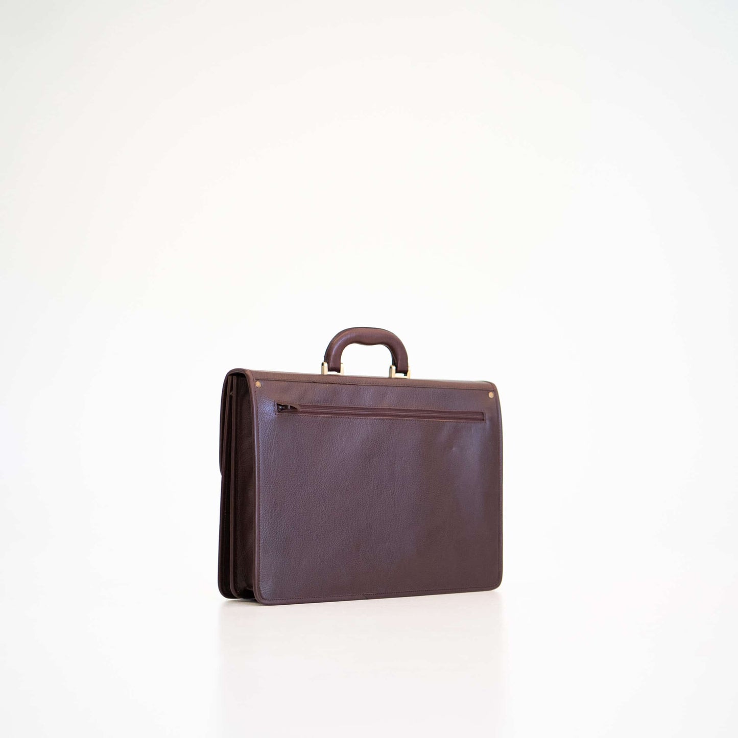 Leather Briefcase No. 99 - Dark Brown