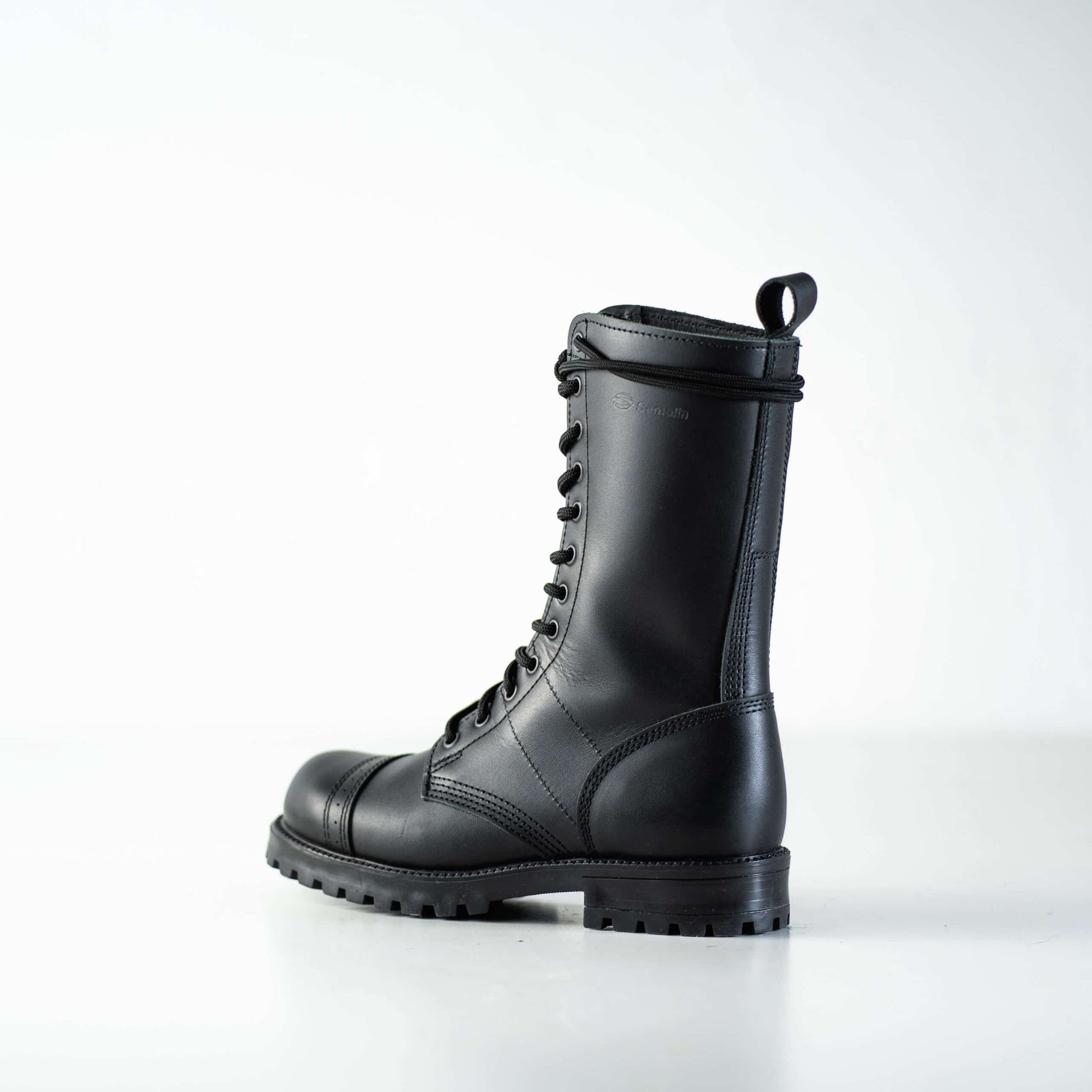 516 aka High Aviator Boots - Black