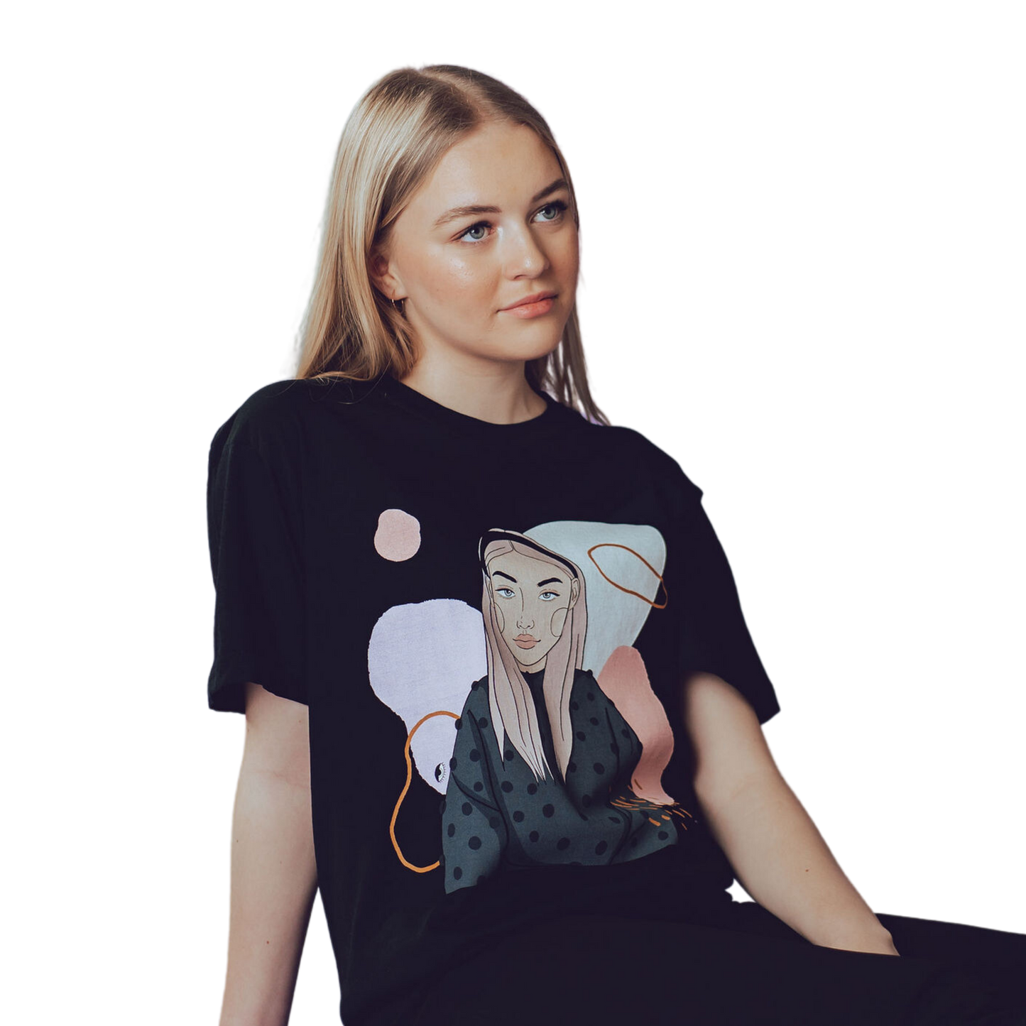 Unisex Organic Cotton T-shirt with Illustration - In Time