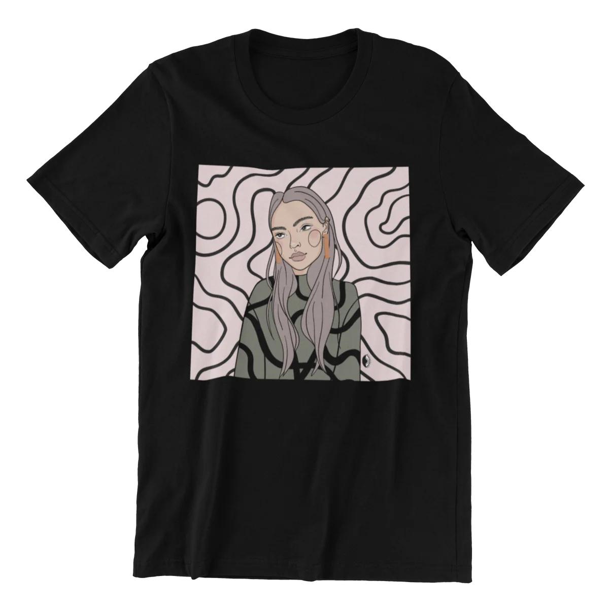 Unisex Organic Cotton T-shirt with Illustration - Decision