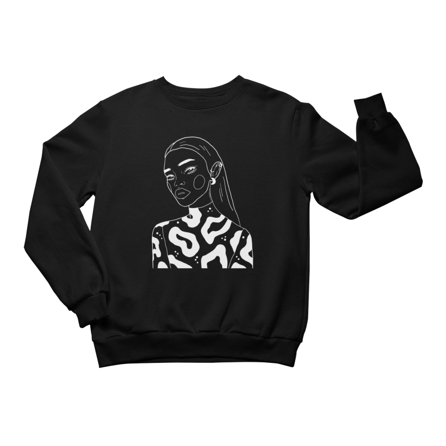 Unisex Crewneck Sweatshirt with Illustration - The Moon Queen