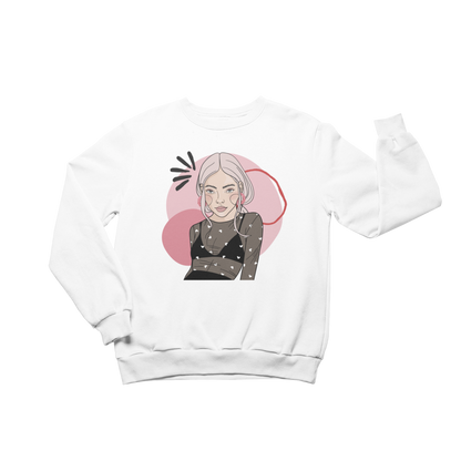 Unisex Crewneck Sweatshirt with Illustration - Cozy Cupid