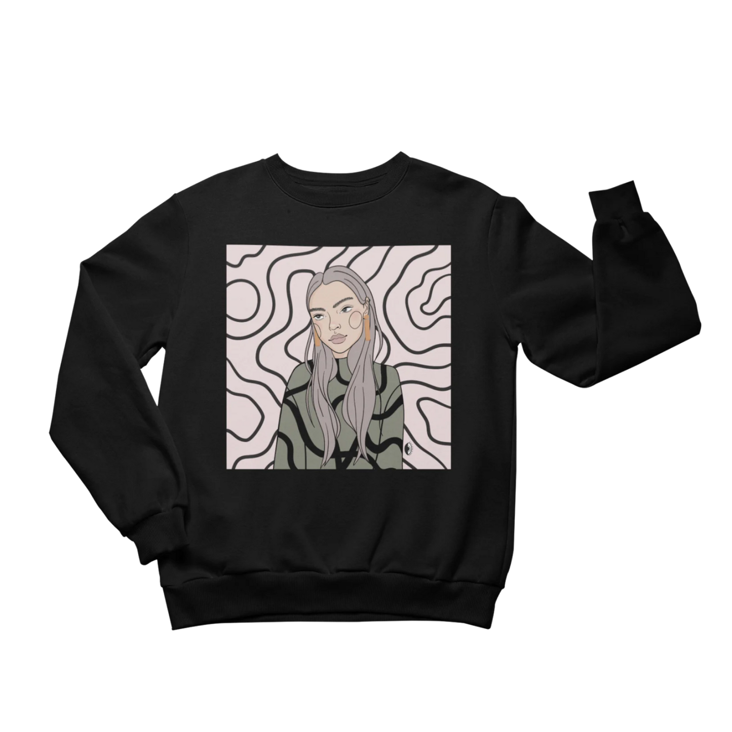 Unisex Crewneck Sweatshirt with Illustration - Decision