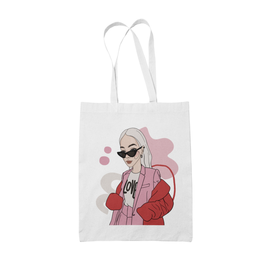 Tote Bag with Illustration - Love Bites