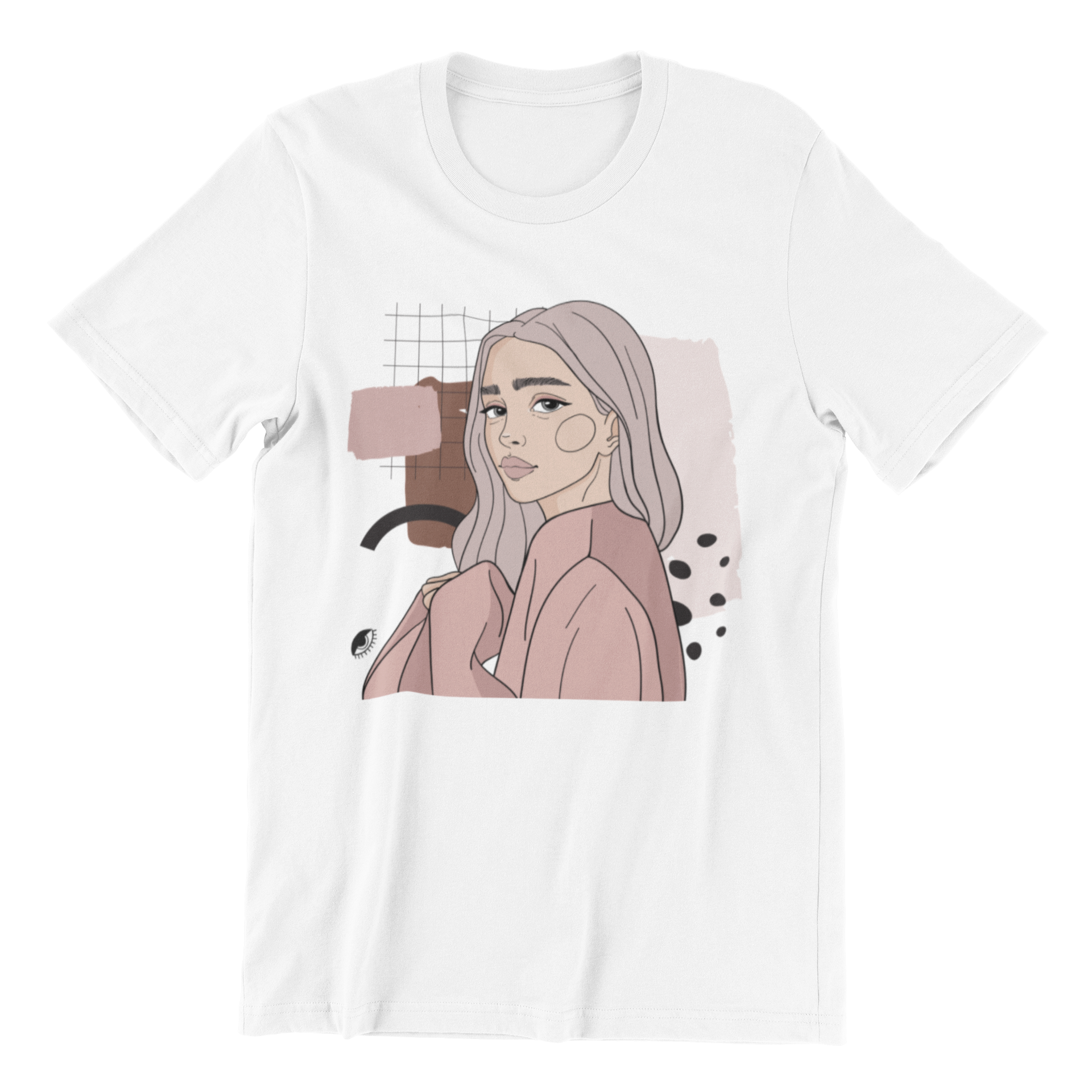 Unisex Organic Cotton T-shirt with Illustration - Whisperer