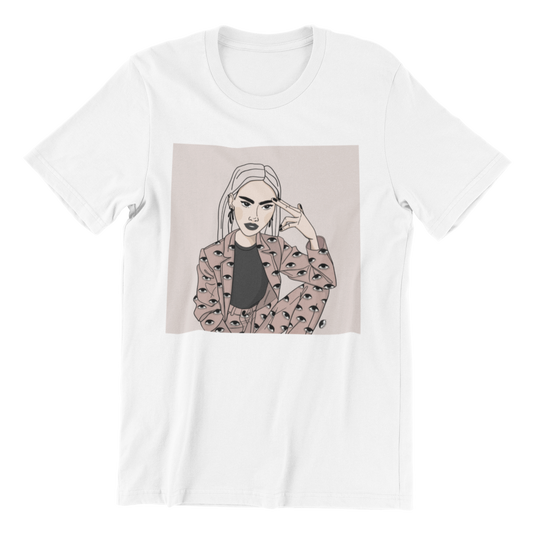 Unisex Organic Cotton T-shirt with Illustration - Stay Rad