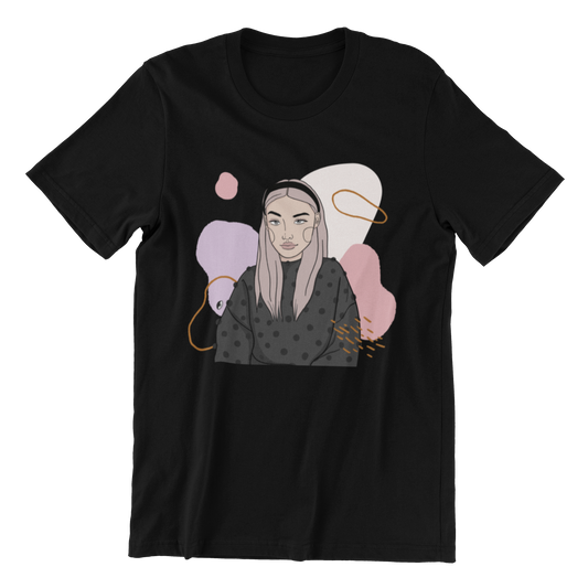 Unisex Organic Cotton T-shirt with Illustration - In Time