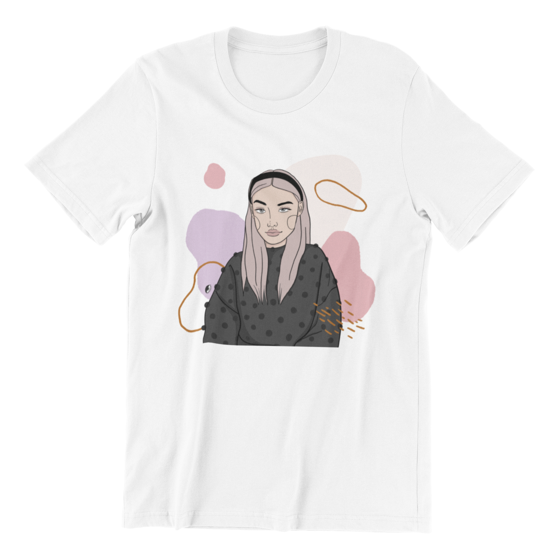 Unisex Organic Cotton T-shirt with Illustration - In Time