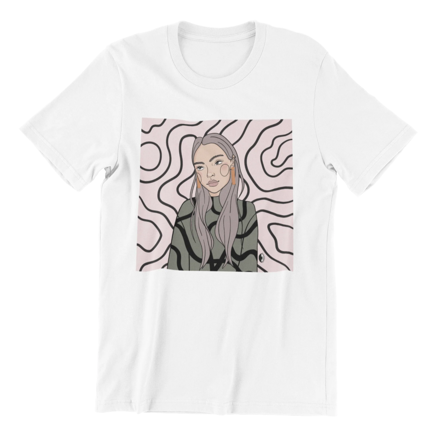 Unisex Organic Cotton T-shirt with Illustration - Decision