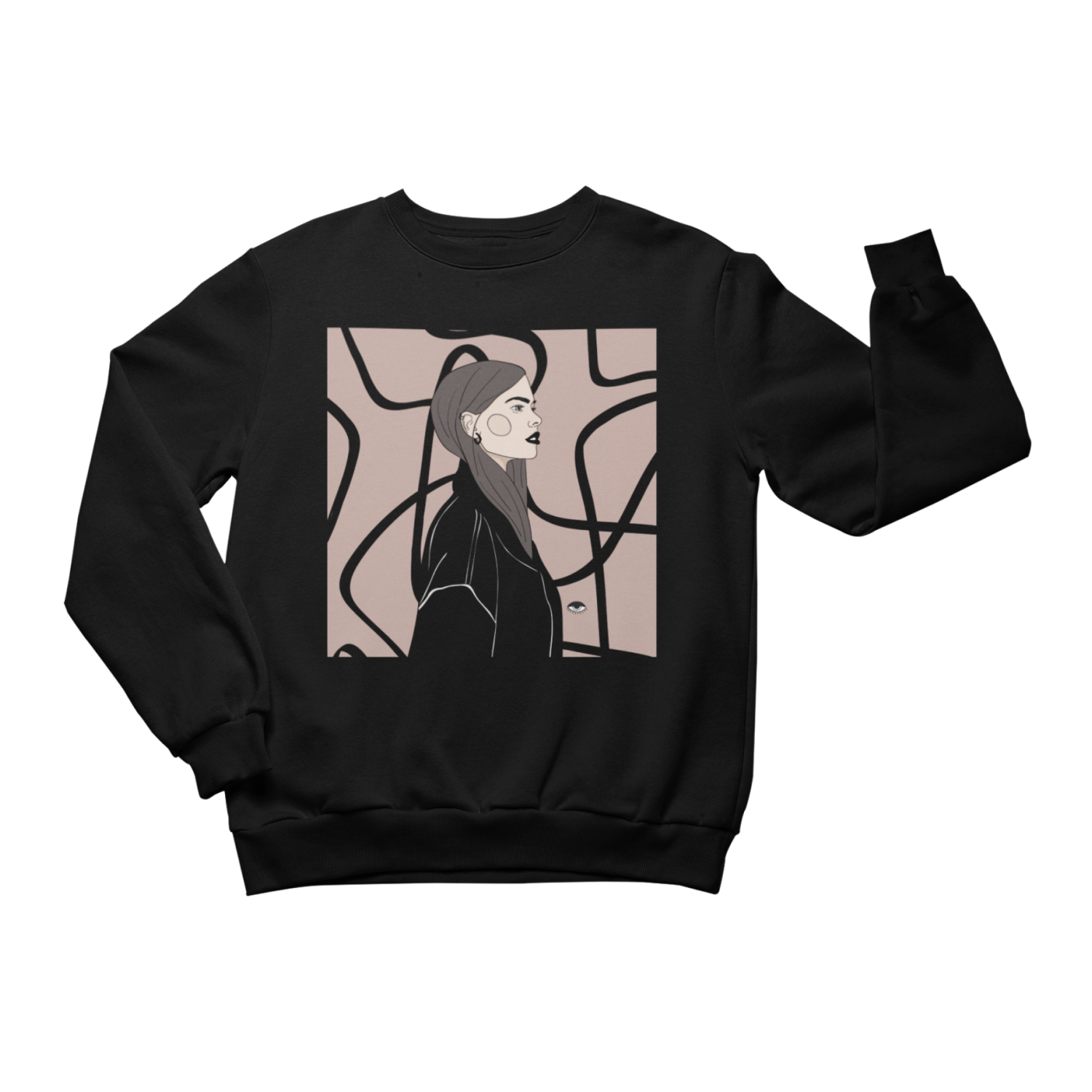 Unisex Crewneck Sweatshirt with Illustration - Strange