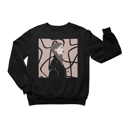 Unisex Crewneck Sweatshirt with Illustration - Strange