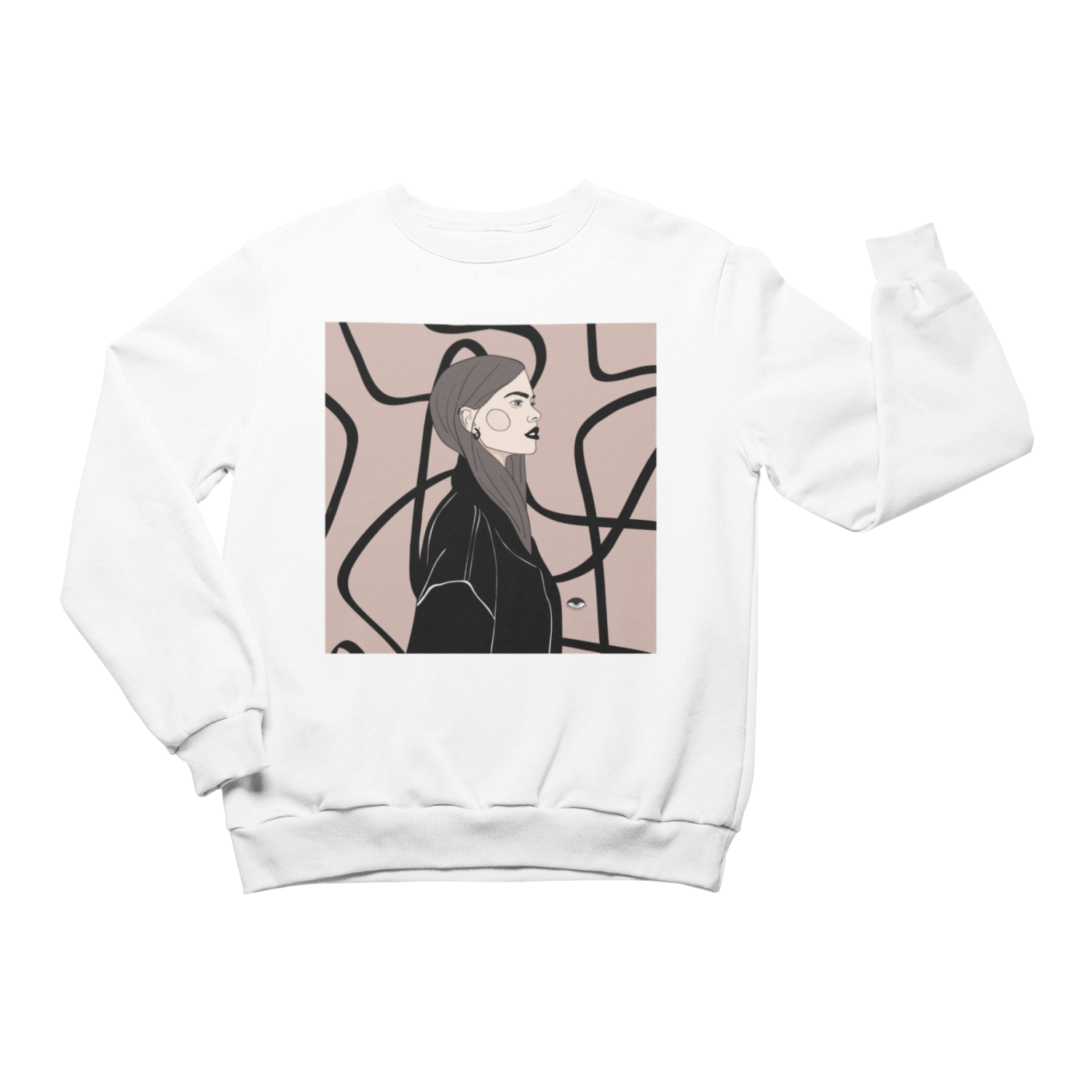 Unisex Crewneck Sweatshirt with Illustration - Strange